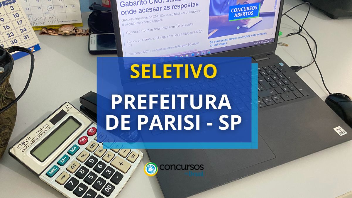 Processo seletivo Prefeitura de Parisi - SP